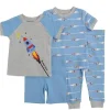 Shop All|Little Me - 4Pk Baby Boy Space Pj Blue - cutbabycare.com | baby boutique & care hub