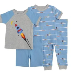 Shop All|Little Me - 4Pk Baby Boy Space Pj Blue - cutbabycare.com | baby boutique & care hub