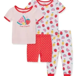 Shop All|Little Me - 4Pk Baby Fruit Pj Red - cutbabycare.com | baby boutique & care hub