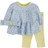 Shop All|Little Me - 3Pk Baby Girl Daisies Tunic Set, Yellow - cutbabycare.com | baby boutique & care hub