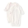 Shop All|Little Me - 2Pk Baby Girls Long-Sleeve Solid/Printed Gown - cutbabycare.com | baby boutique & care hub
