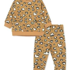 Shop All|Little Me - 2Pk Baby Leopard Sweatshirt Set, Brown - cutbabycare.com | baby boutique & care hub