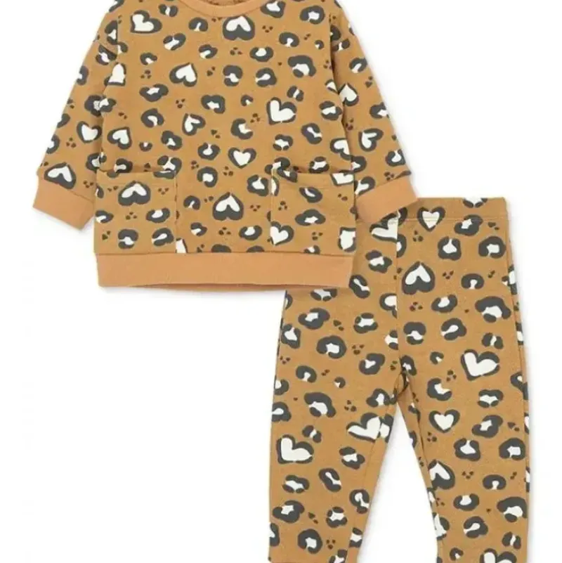Shop All|Little Me - 2Pk Baby Leopard Sweatshirt Set, Brown - cutbabycare.com | baby boutique & care hub