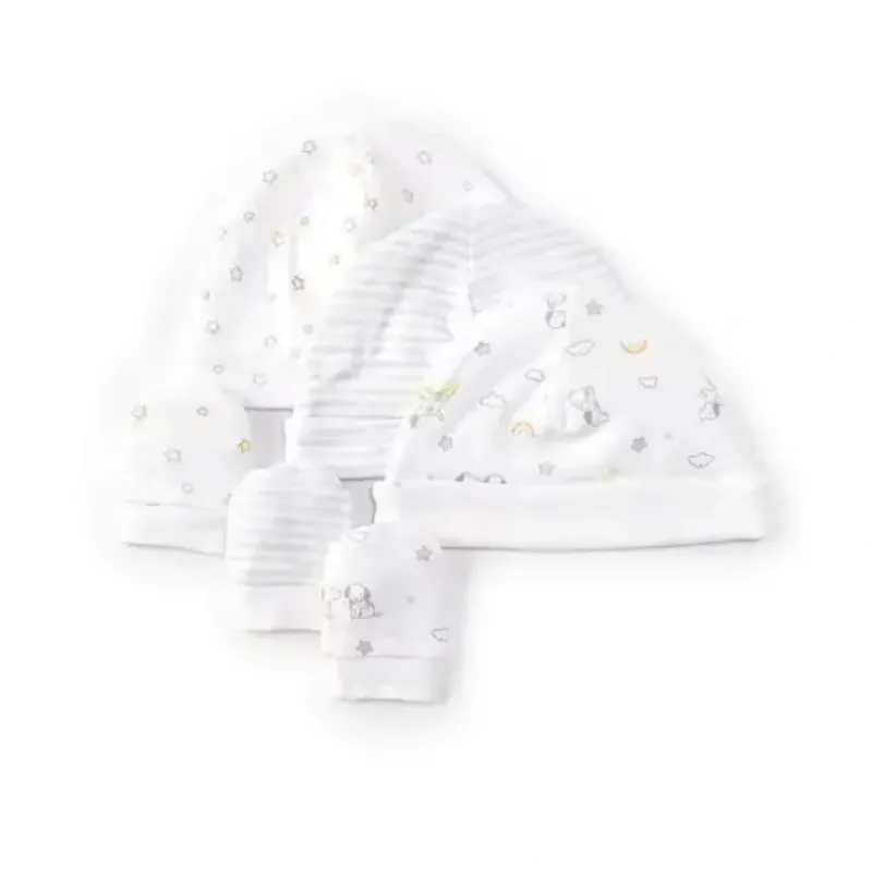 Shop All|Little Me - 6Pk Baby Lucky Pups Hat & Mitten Set - cutbabycare.com | baby boutique & care hub