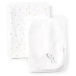 Shop All|Little Me - 2Pk Baby Puppy Moon Receiving Blankets Set - cutbabycare.com | baby boutique & care hub