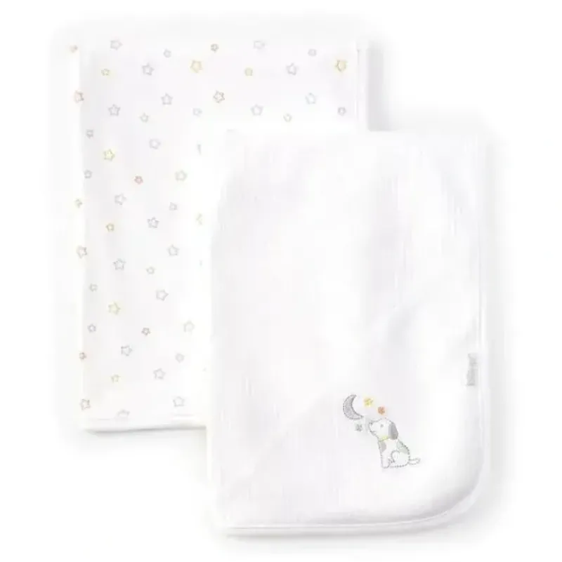 Shop All|Little Me - 2Pk Baby Puppy Moon Receiving Blankets Set - cutbabycare.com | baby boutique & care hub