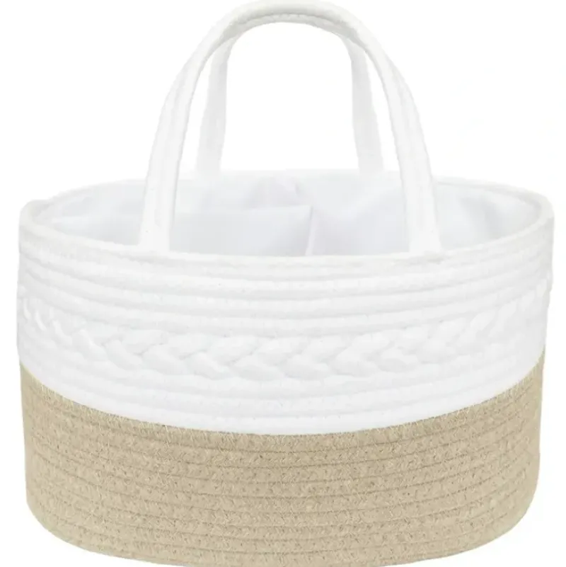 Shop All|Living Textiles Cotton Rope Nappy Caddy Natural - cutbabycare.com | baby boutique & care hub