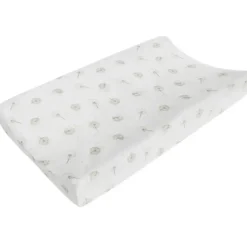 Shop All|Living Textiles Organic Cotton Muslin Newborn/Baby Change Pad Cover Dandelion - cutbabycare.com | baby boutique & care hub