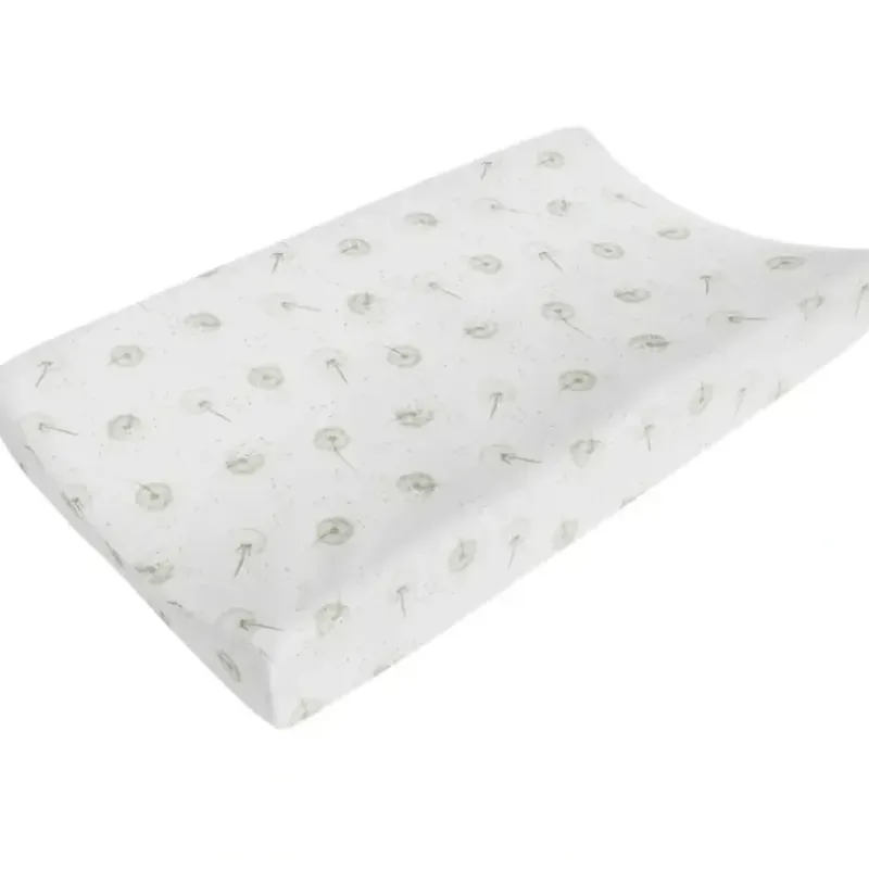 Shop All|Living Textiles Organic Cotton Muslin Newborn/Baby Change Pad Cover Dandelion - cutbabycare.com | baby boutique & care hub