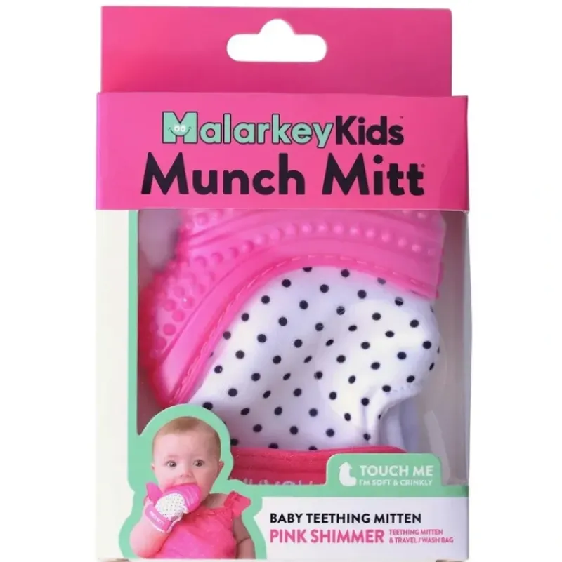 Stroller|Malarkey Kids Munch Mitt Pink Shimmer - cutbabycare.com | baby boutique & care hub