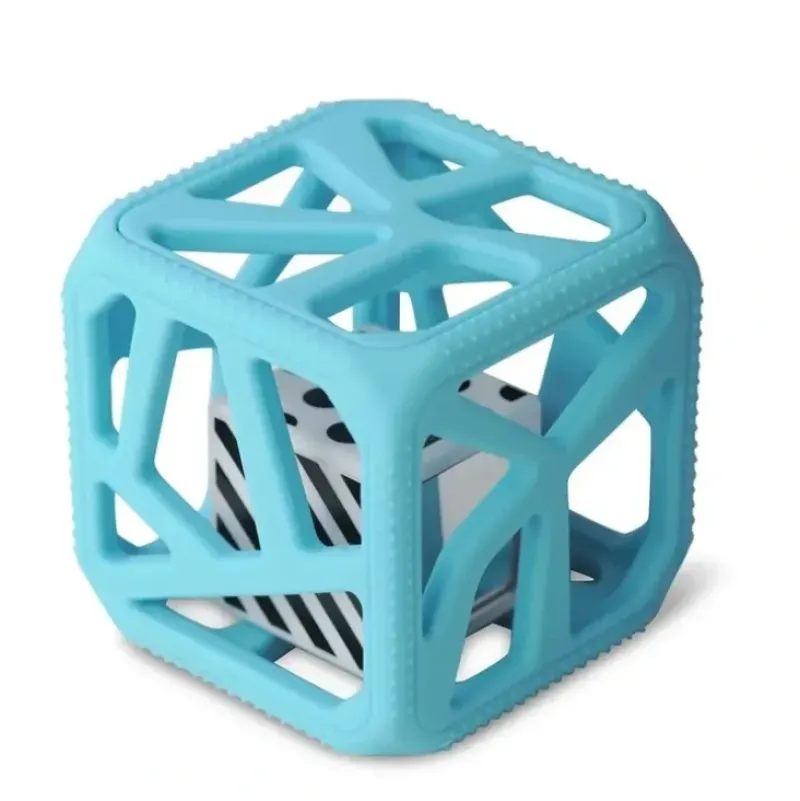 Stroller|Malarkey Kids Soft Chewing Cube Baby/Infant 3m+ Sensory Rattle/Teether Toy Blue - cutbabycare.com | baby boutique & care hub
