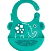 Shop All|Marcus & Marcus Baby Bib Ollie Elephant Soft Silicone w/ Crumb Catcher 6m+ Green - cutbabycare.com | baby boutique & care hub