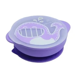 Shop All|Marcus & Marcus Lucas Hippo 450ml Self Feeding Suction Bowl w/ Lid 12-18m Lilac - cutbabycare.com | baby boutique & care hub
