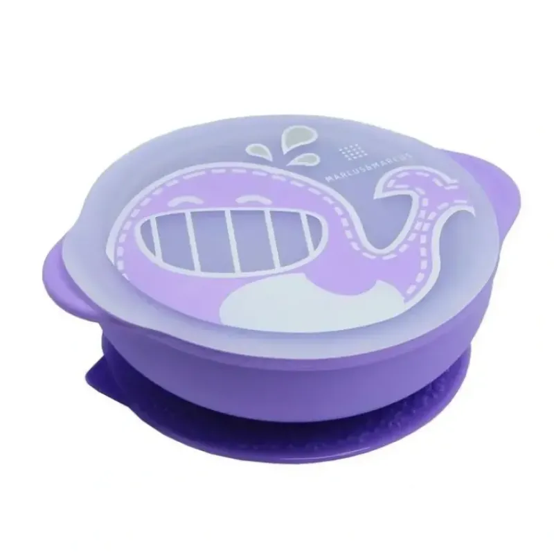 Shop All|Marcus & Marcus Lucas Hippo 450ml Self Feeding Suction Bowl w/ Lid 12-18m Lilac - cutbabycare.com | baby boutique & care hub