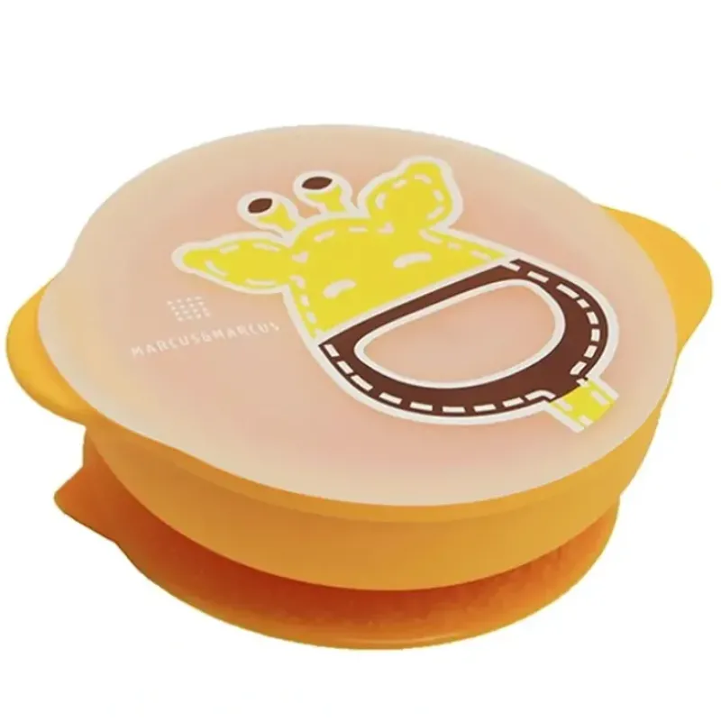 Shop All|Marcus & Marcus 450ml Suction Bowl w/ Lid BPA Free Baby/Toddler 12m+ Yellow Lola - cutbabycare.com | baby boutique & care hub