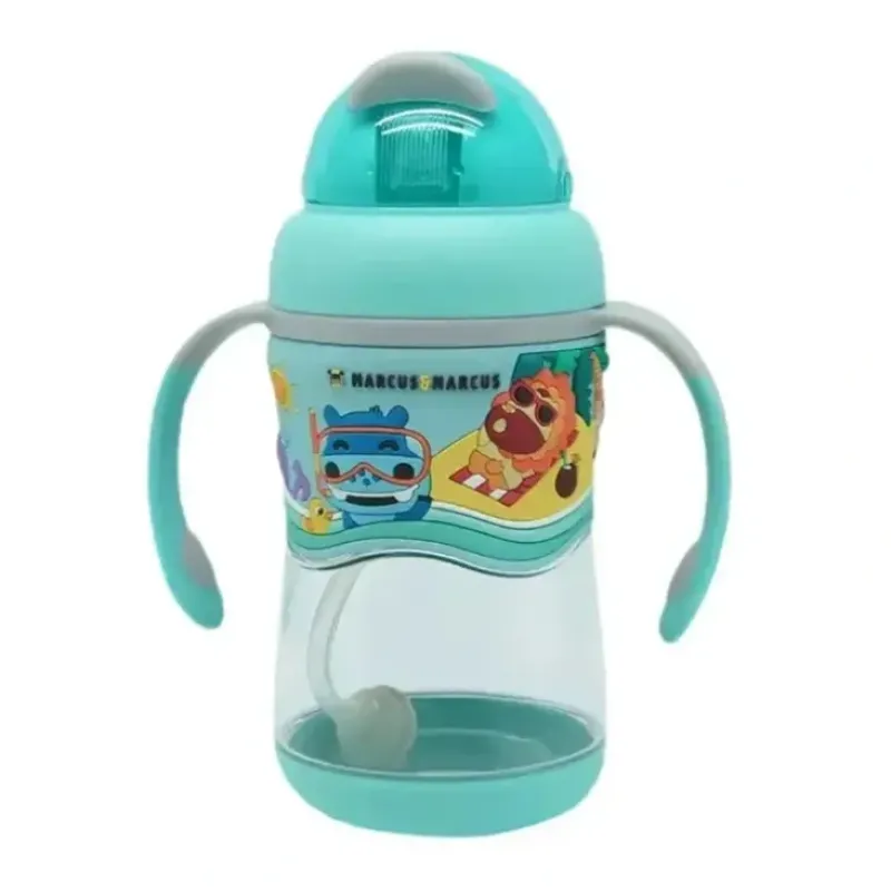 Shop All|Marcus & Marcus 2-Stage Tritan Straw Bottle Drinking Cup w/ Grip Handles 0+ Blue - cutbabycare.com | baby boutique & care hub