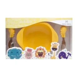 Shop All|Marcus & Marcus Toddler Mealtime Set - Lola the Giraffe -Yellow - cutbabycare.com | baby boutique & care hub