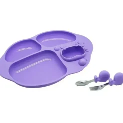Shop All|Marcus & Marcus Toddler Yummy Dining Plate/Spoon/Fork Set BPA Free 18m+ Lilac - cutbabycare.com | baby boutique & care hub