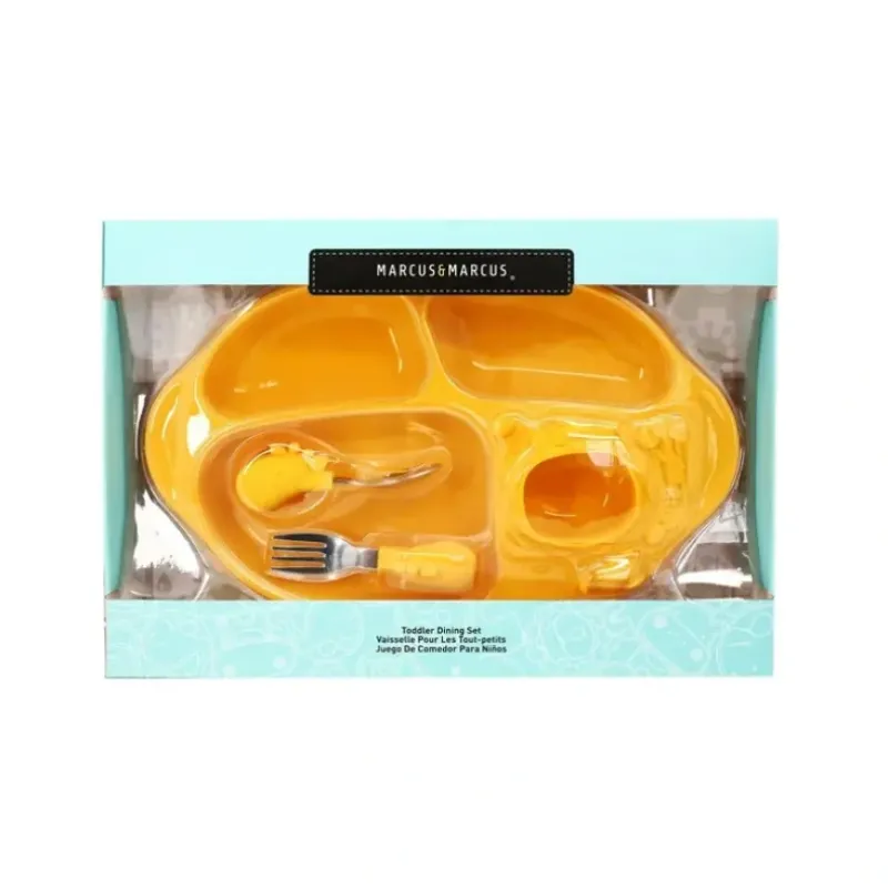 Shop All|Marcus & Marcus Toddler/Child Silicone Dining Plate Set Yellow Giraffe Lola 18m+ - cutbabycare.com | baby boutique & care hub