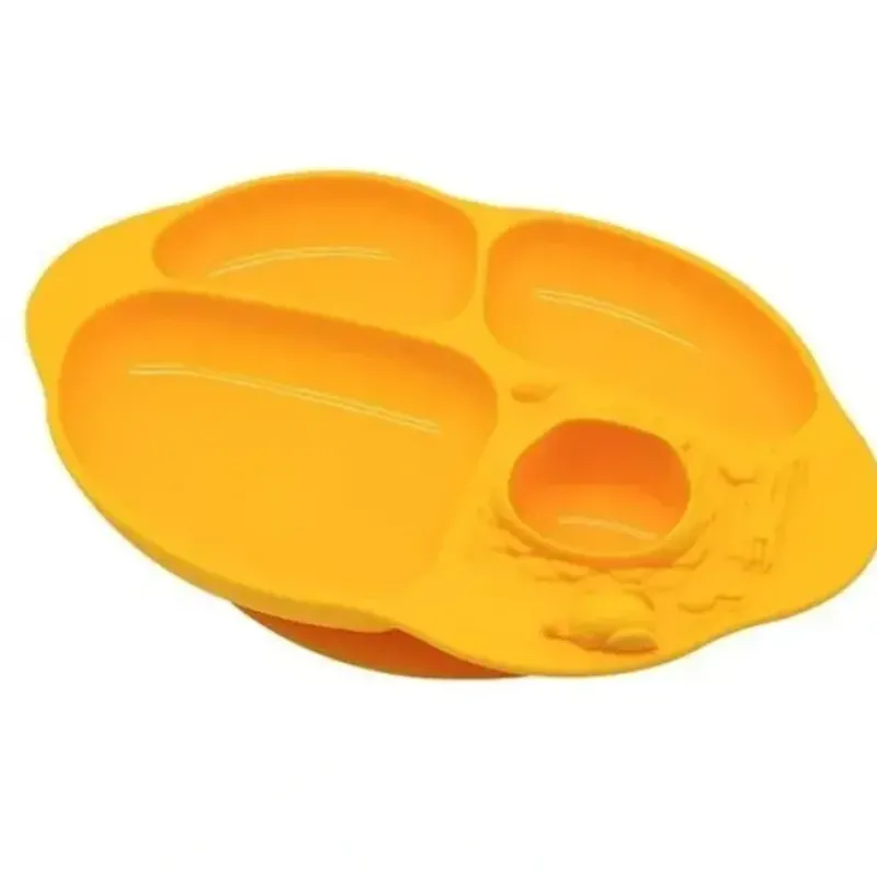 Shop All|Marcus & Marcus Yummy Dips Suction Divided Plate - Lola Yellow - cutbabycare.com | baby boutique & care hub