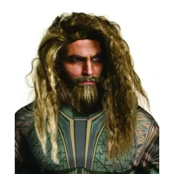 Shop All|Marvel Aquaman Beard & Wig Set Fake Hair Adult Hero Costume Party Accessory - cutbabycare.com | baby boutique & care hub