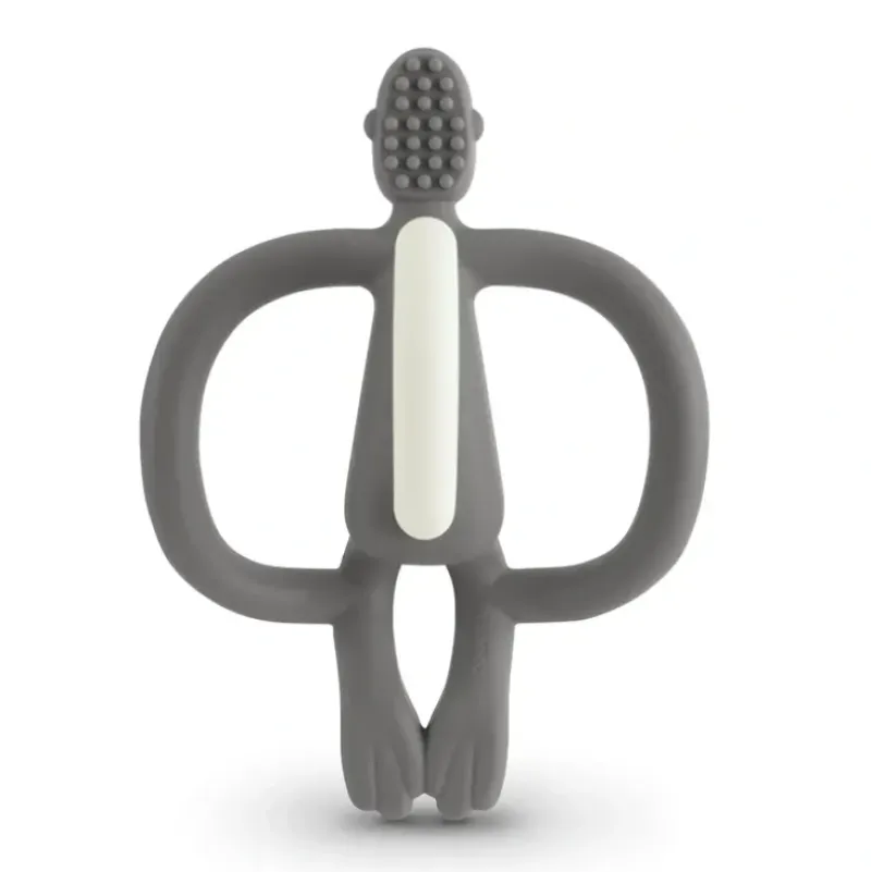 Shop All|Matchstick Monkey Teething Toy And Gel Applicator Grey - cutbabycare.com | baby boutique & care hub