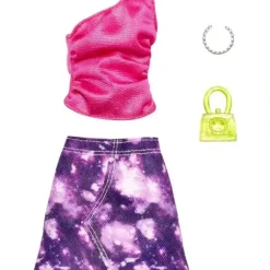 Shop All|Mattel - Barbie Fashion Pack of Doll Clothes, Complete Look Set with Pink Top and Purple Skirt - cutbabycare.com | baby boutique & care hub