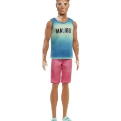 Shop All|Mattel - Barbie Ken Doll, Brunette Cropped Hair & Vitiligo in Malibu Tank - cutbabycare.com | baby boutique & care hub