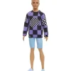 Shop All|Mattel - Barbie Ken Doll, Blonde Cropped Hair in Checkered Sweater - cutbabycare.com | baby boutique & care hub