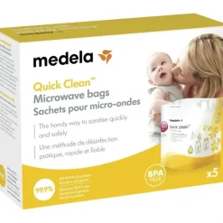 Shop All|Medela Quick Clean Microwave Bags 5 Pack - cutbabycare.com | baby boutique & care hub