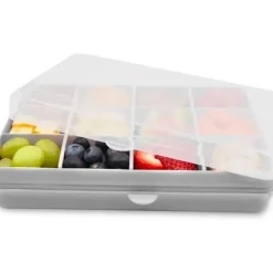Shop All|Melii - 12 Compartments Divided Snack Container, Grey - cutbabycare.com | baby boutique & care hub