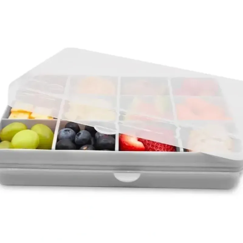 Shop All|Melii - 12 Compartments Divided Snack Container, Grey - cutbabycare.com | baby boutique & care hub
