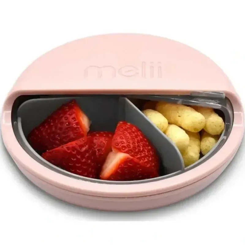 Shop All|Melii - 3 Compartments Spin Snack Container, Pink - cutbabycare.com | baby boutique & care hub