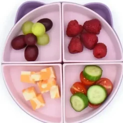 Shop All|Melii - 100% Silicone Divided Suction Plate with Removable Dividers, Cat - cutbabycare.com | baby boutique & care hub
