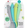 Shop All|Melii - 100% Silicone Spoons, Baby and Toddler Feeding, BPA Free, 4 Piece Set, Shark, Dino, Bulldog, and Bear - cutbabycare.com | baby boutique & care hub