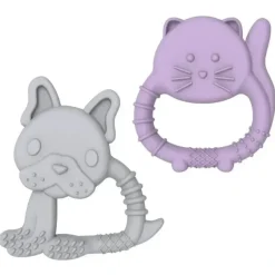 Shop All|Melii - Baby Teethers, 100% Food Grade Silicone, Multiple Textures, BPA Free, Bulldog & Cat - cutbabycare.com | baby boutique & care hub