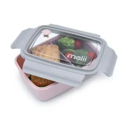 Shop All|Melii - Bento Box with Removable Compartments, 800ml, Pink Purple Grey - cutbabycare.com | baby boutique & care hub