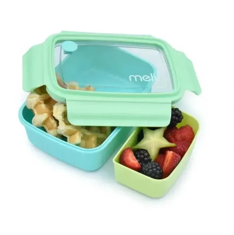 Shop All|Melii - Bento Box with Removable Compartments, 1250ml, Blue Mint Lime - cutbabycare.com | baby boutique & care hub