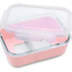 Shop All|Melii - Glass Bento Box with Sleeve, Oven, Microwave, Freezer & Dishwasher safe, 25oz, Pink - cutbabycare.com | baby boutique & care hub
