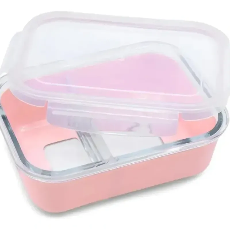 Shop All|Melii - Glass Bento Box with Sleeve, Oven, Microwave, Freezer & Dishwasher safe, 25oz, Pink - cutbabycare.com | baby boutique & care hub