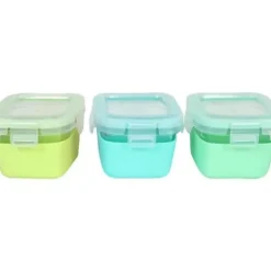 Shop All|Melii - Glass Food Storage Containers with Silicone Sleeve, 5.4oz, Mint, Blue, Lime - cutbabycare.com | baby boutique & care hub