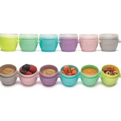 Shop All|Melii - 2Oz Snap & Go Baby Food Storage Containers with lids - cutbabycare.com | baby boutique & care hub