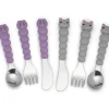Shop All|Melii - 6Pk Toddler & Kid Feeding Spoon Fork & Knife Set, Cat & Bulldog - cutbabycare.com | baby boutique & care hub