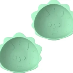 Shop All|Melii - Silicone Suction Bowls for Babies and Toddlers, 10.1 oz - 2 Pack, Dino Green - cutbabycare.com | baby boutique & care hub