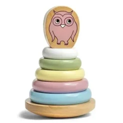 Shop All|Micki Stacking Owl - Pastel - cutbabycare.com | baby boutique & care hub
