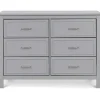 Shop All|Million Dollar Baby - DaVinci Baby Charlie 6-Drawer Double Dresser, Grey - cutbabycare.com | baby boutique & care hub