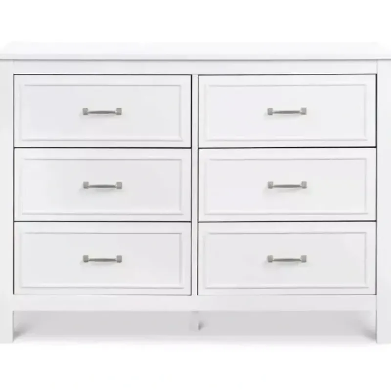 Shop All|Million Dollar Baby - DaVinci Baby Charlie 6-Drawer Double Dresser in White - cutbabycare.com | baby boutique & care hub
