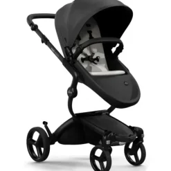 Stroller|Mima - Xari Max Stroller Black Chassis/Black Seat Box/Stone-White Starter Pack - cutbabycare.com | baby boutique & care hub