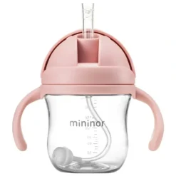 Shop All|Mininor Baby/Infant 220ml Tritan Straw Bottle Water/Juice Drink Cup Rose Pink - cutbabycare.com | baby boutique & care hub