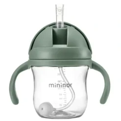 Shop All|Mininor Baby/Infant 220ml Tritan Straw Bottle Water/Juice Drink Cup Willow Green - cutbabycare.com | baby boutique & care hub